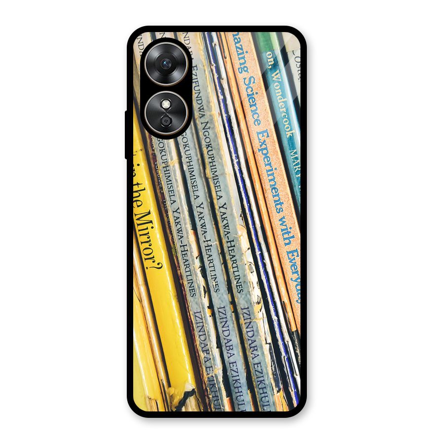 In Love with Books Glass Back Case for Oppo A17