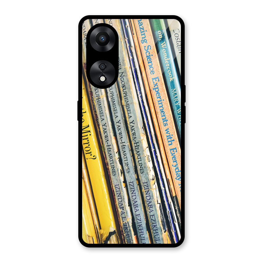 In Love with Books Glass Back Case for Oppo A78