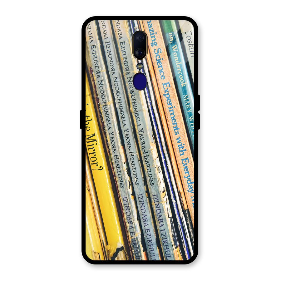 In Love with Books Glass Back Case for Oppo F11