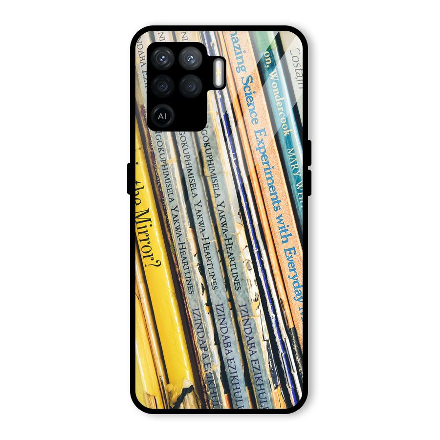 In Love with Books Glass Back Case for Oppo F19 Pro