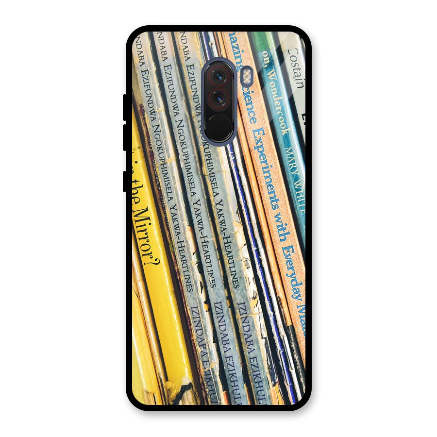 In Love with Books Glass Back Case for Poco F1
