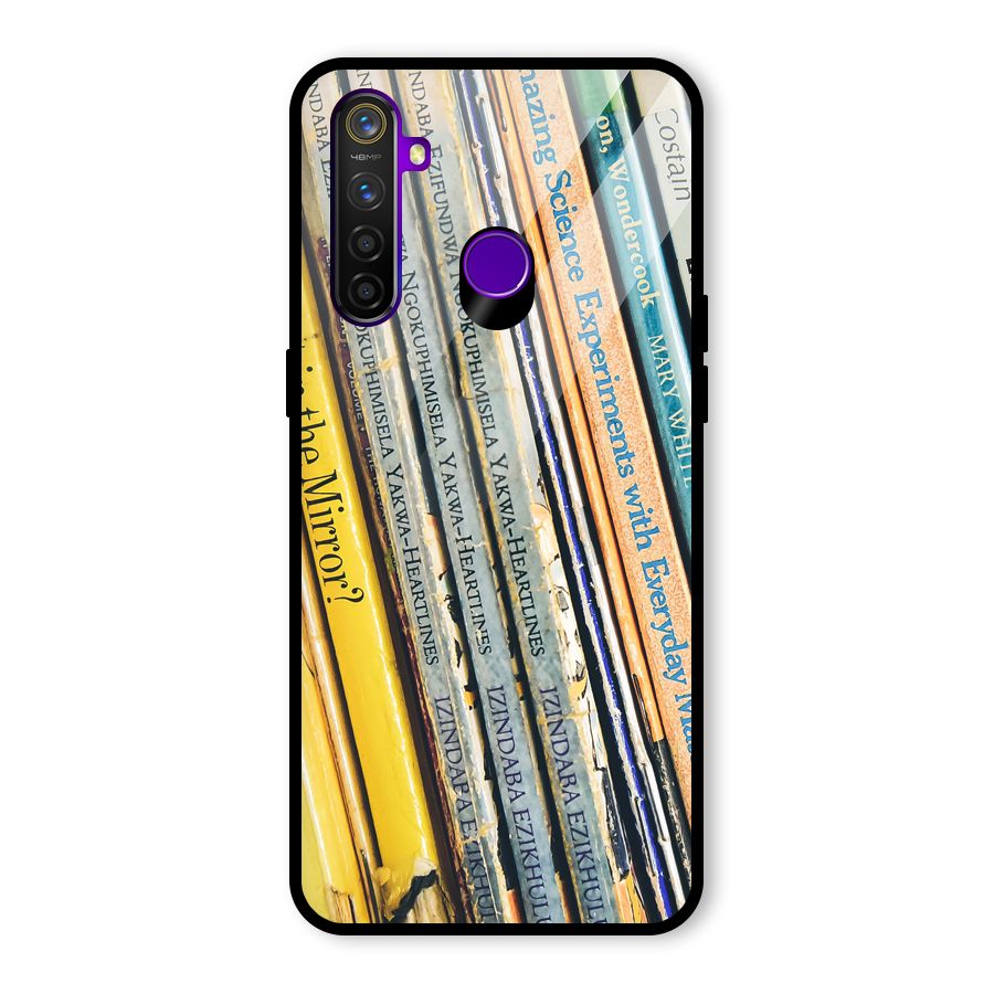 In Love with Books Glass Back Case for Realme 5 Pro