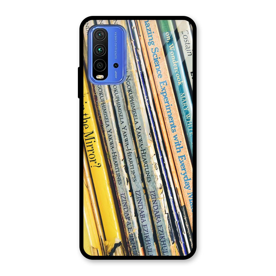In Love with Books Glass Back Case for Redmi 9 Power