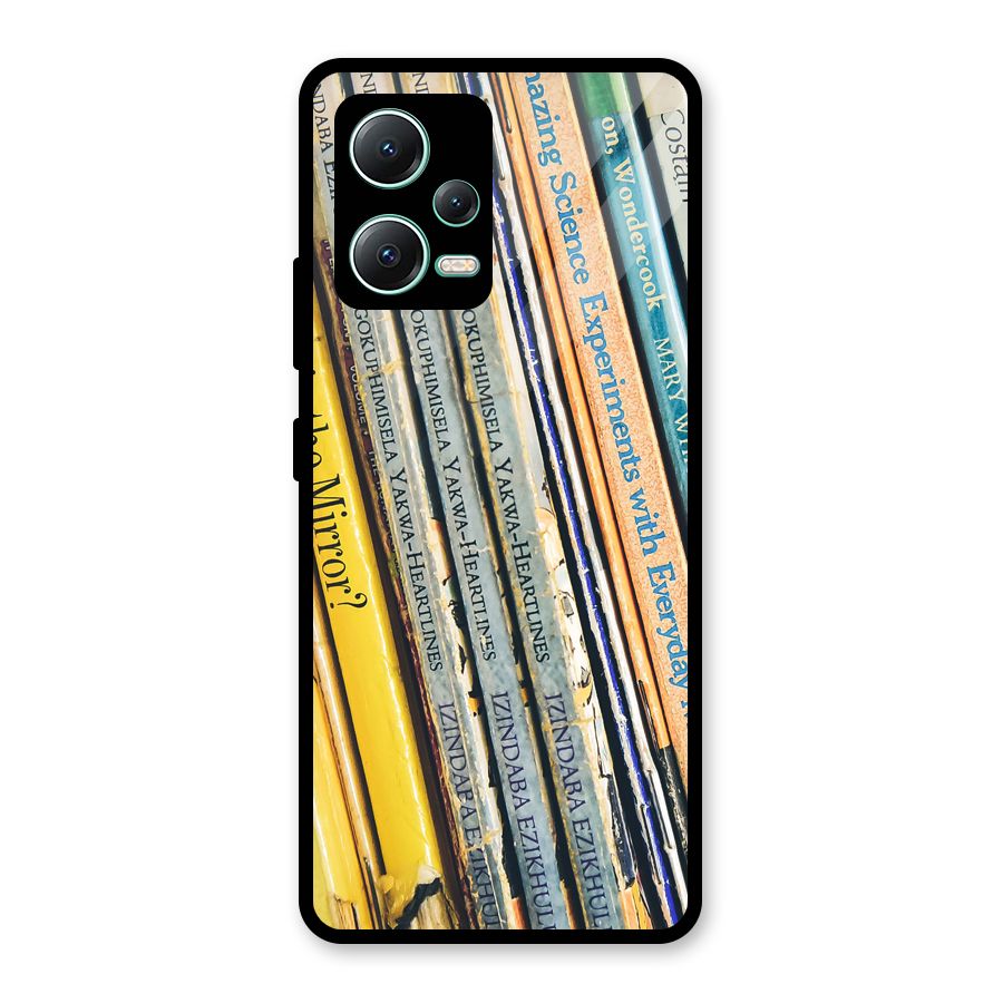 In Love with Books Glass Back Case for Redmi Note 12 5G