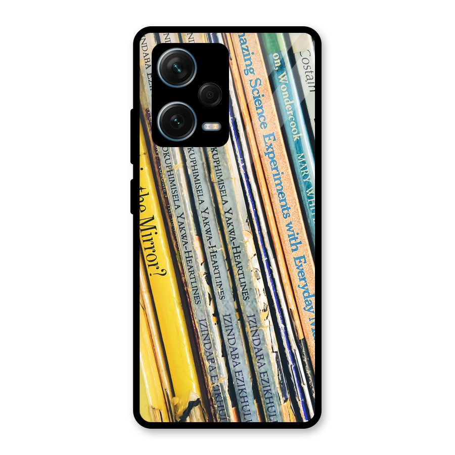 In Love with Books Glass Back Case for Redmi Note 12 Pro Plus 5G