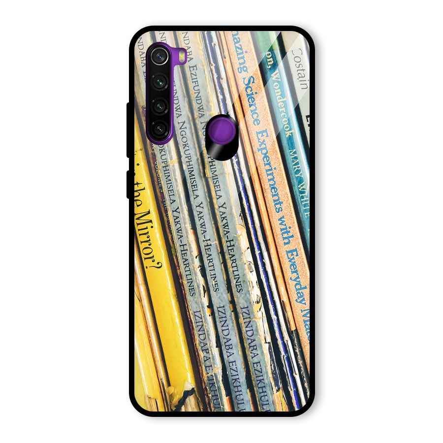 In Love with Books Glass Back Case for Redmi Note 8