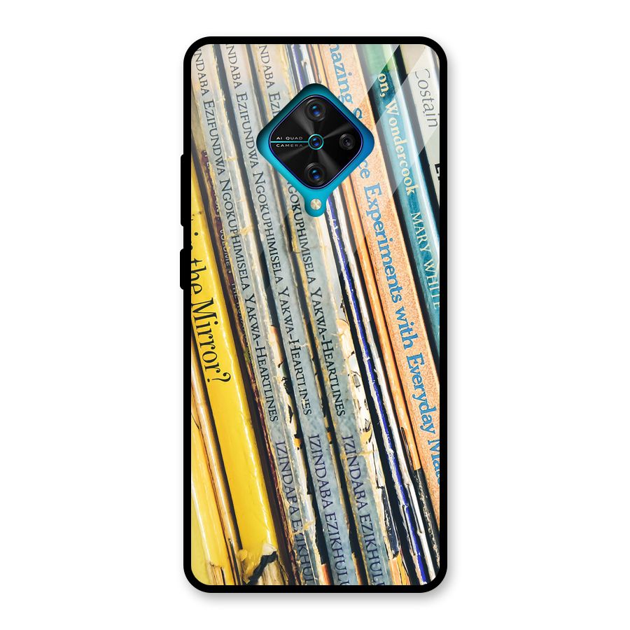 In Love with Books Glass Back Case for Vivo S1 Pro