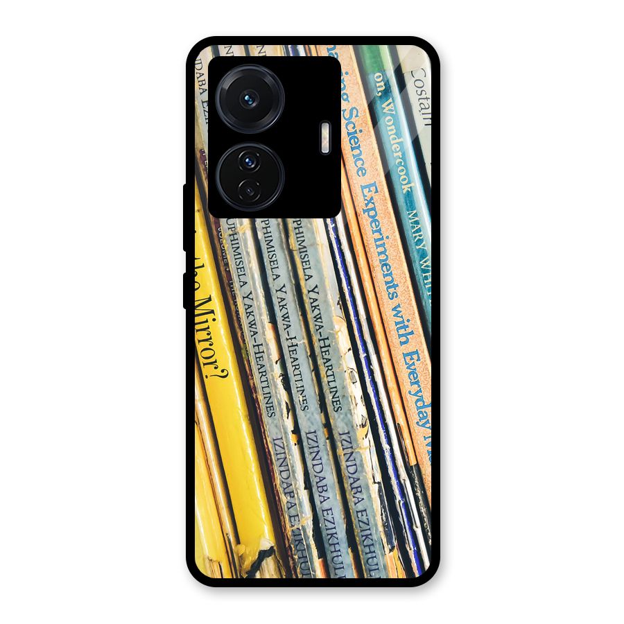 In Love with Books Glass Back Case for Vivo T1 Pro
