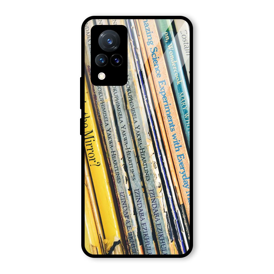 In Love with Books Glass Back Case for Vivo V21 5G