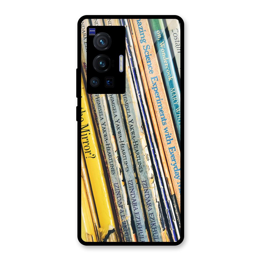 In Love with Books Glass Back Case for Vivo X70 Pro
