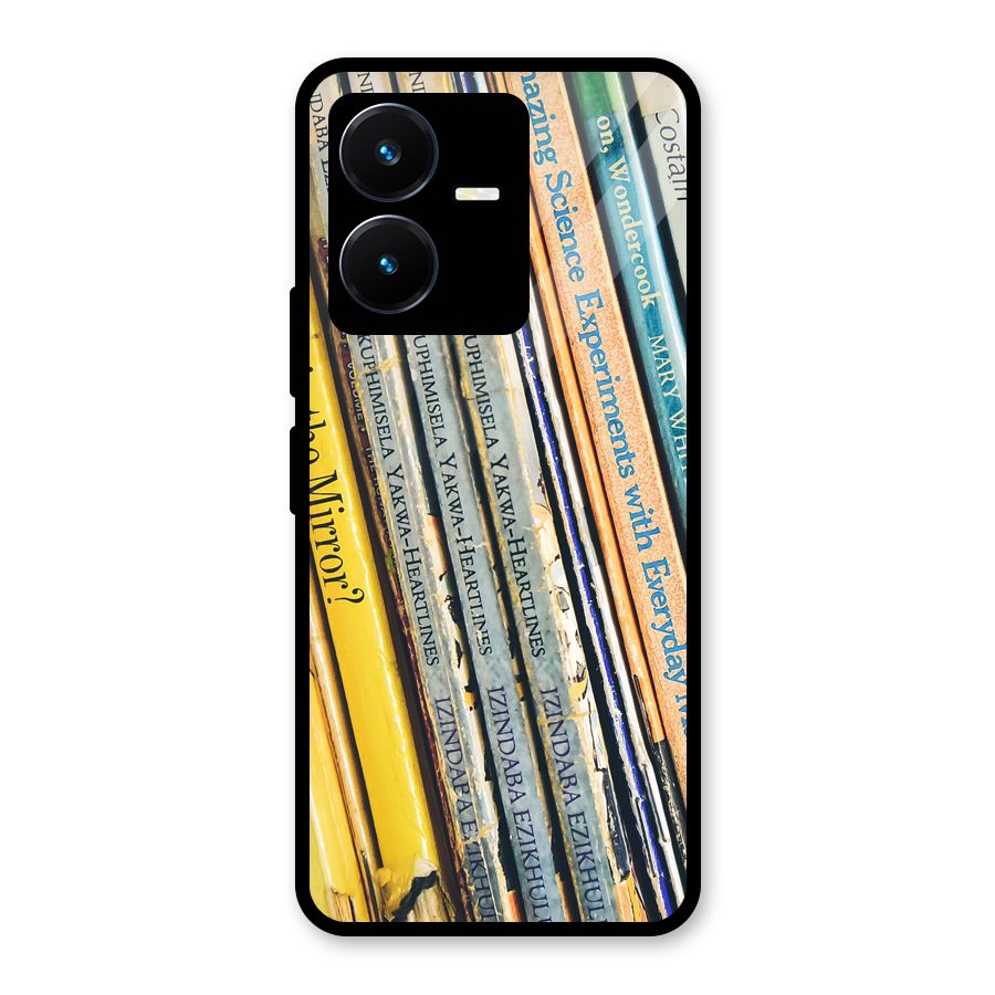 In Love with Books Glass Back Case for Vivo Y22