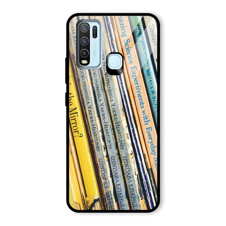 In Love with Books Glass Back Case for Vivo Y30