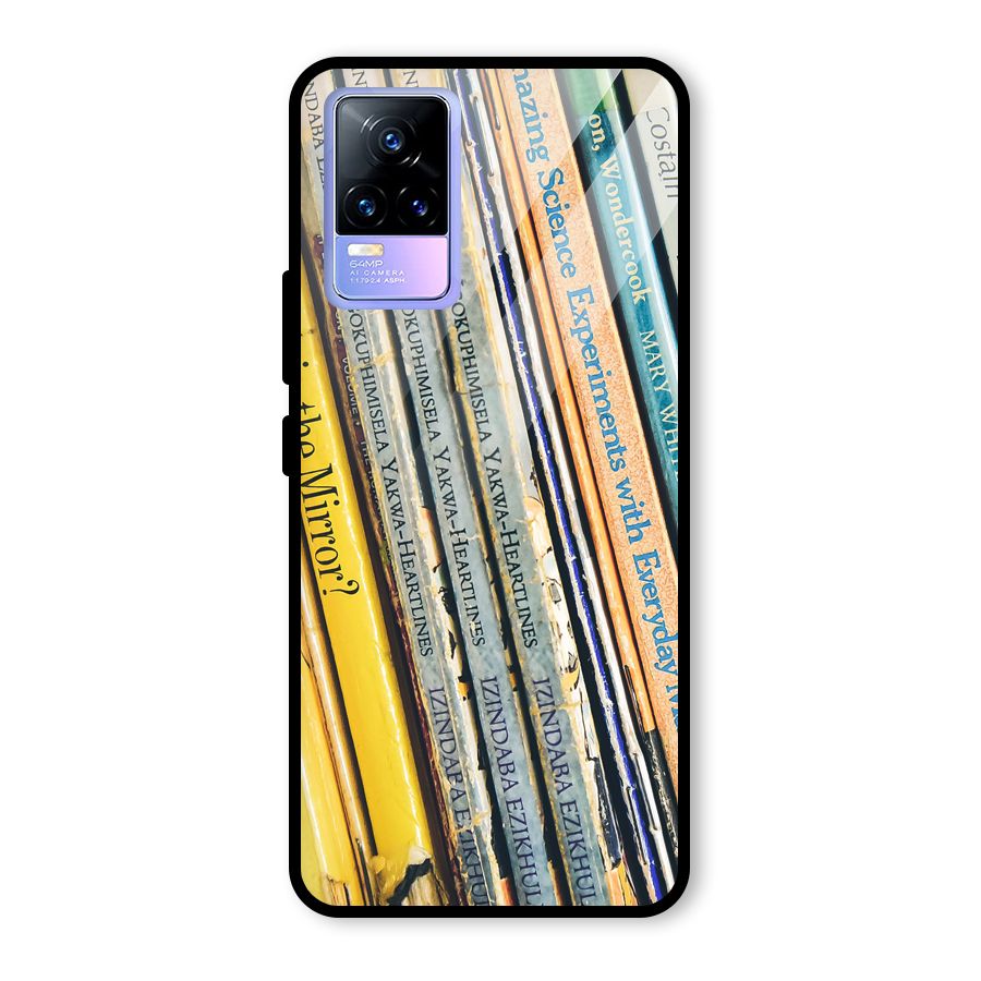 In Love with Books Glass Back Case for Vivo Y73