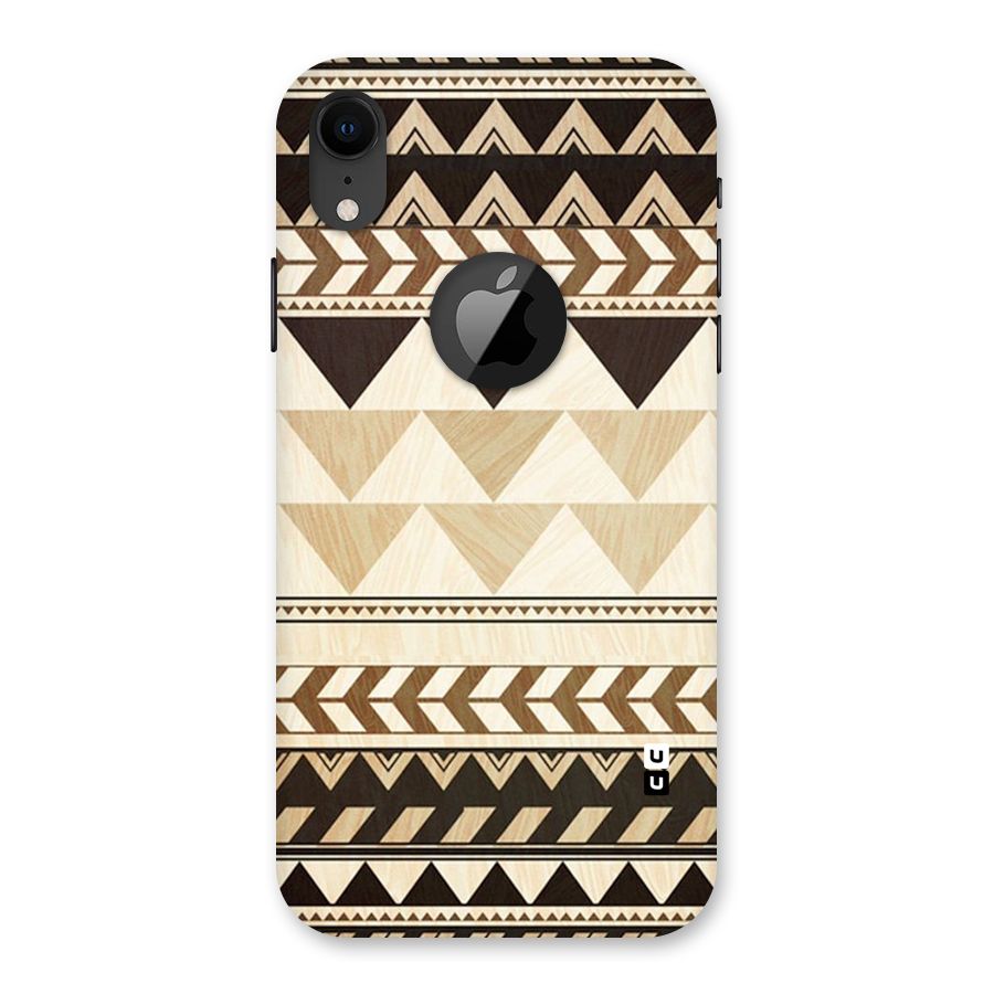 Indie Pattern Work Back Case for iPhone XR Logo Cut