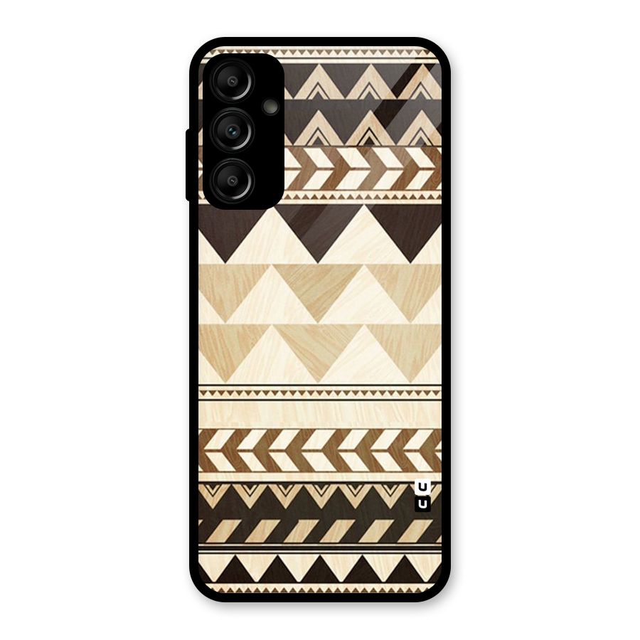 Indie Pattern Work Glass Back Case for Galaxy A14 5G