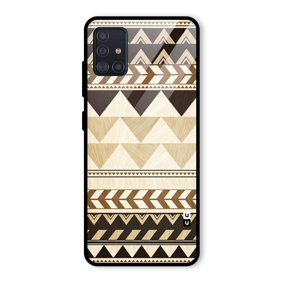 Indie Pattern Work Glass Back Case for Galaxy A51