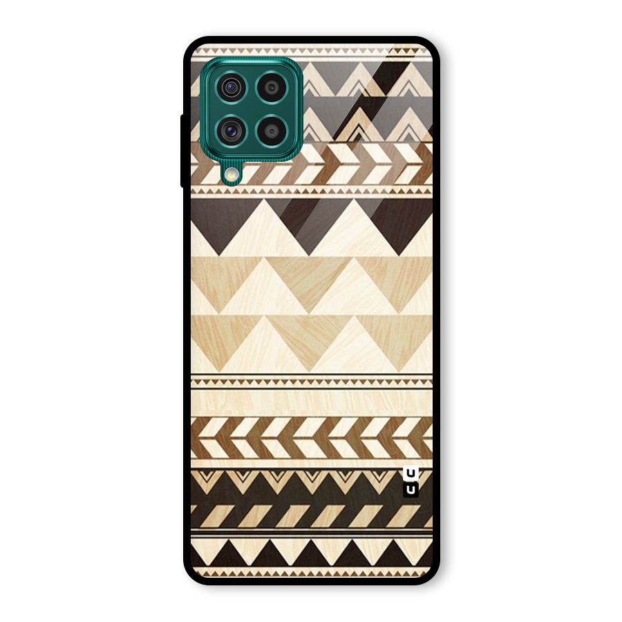 Indie Pattern Work Glass Back Case for Galaxy F62