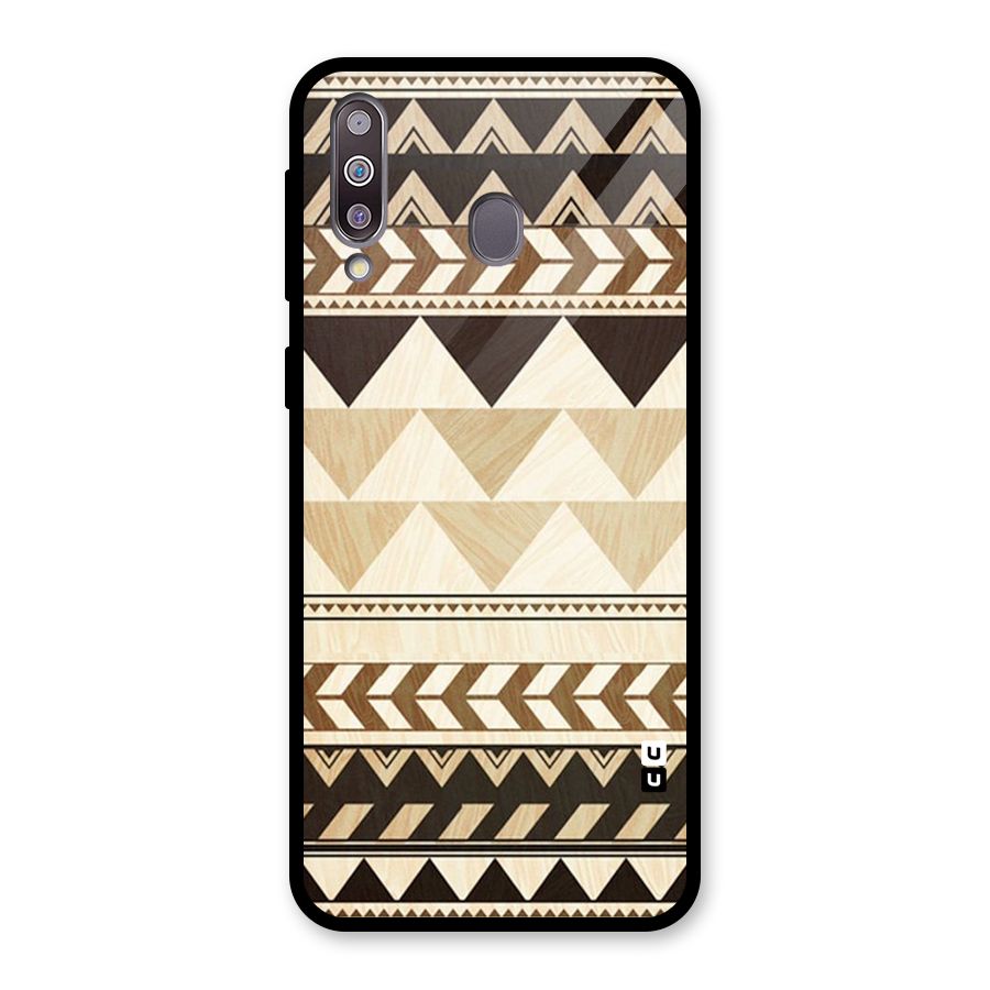 Indie Pattern Work Glass Back Case for Galaxy M30