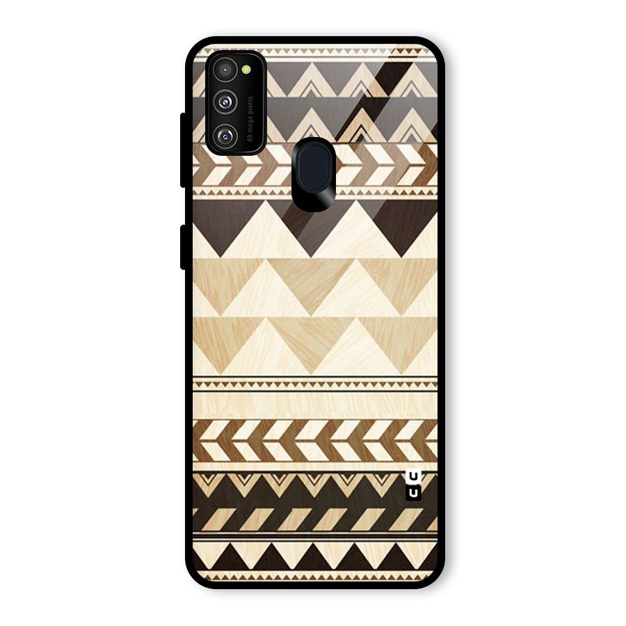 Indie Pattern Work Glass Back Case for Galaxy M30s