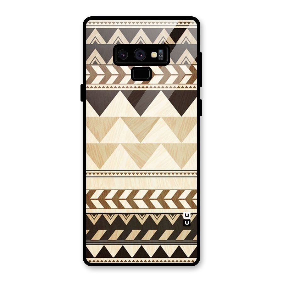 Indie Pattern Work Glass Back Case for Galaxy Note 9