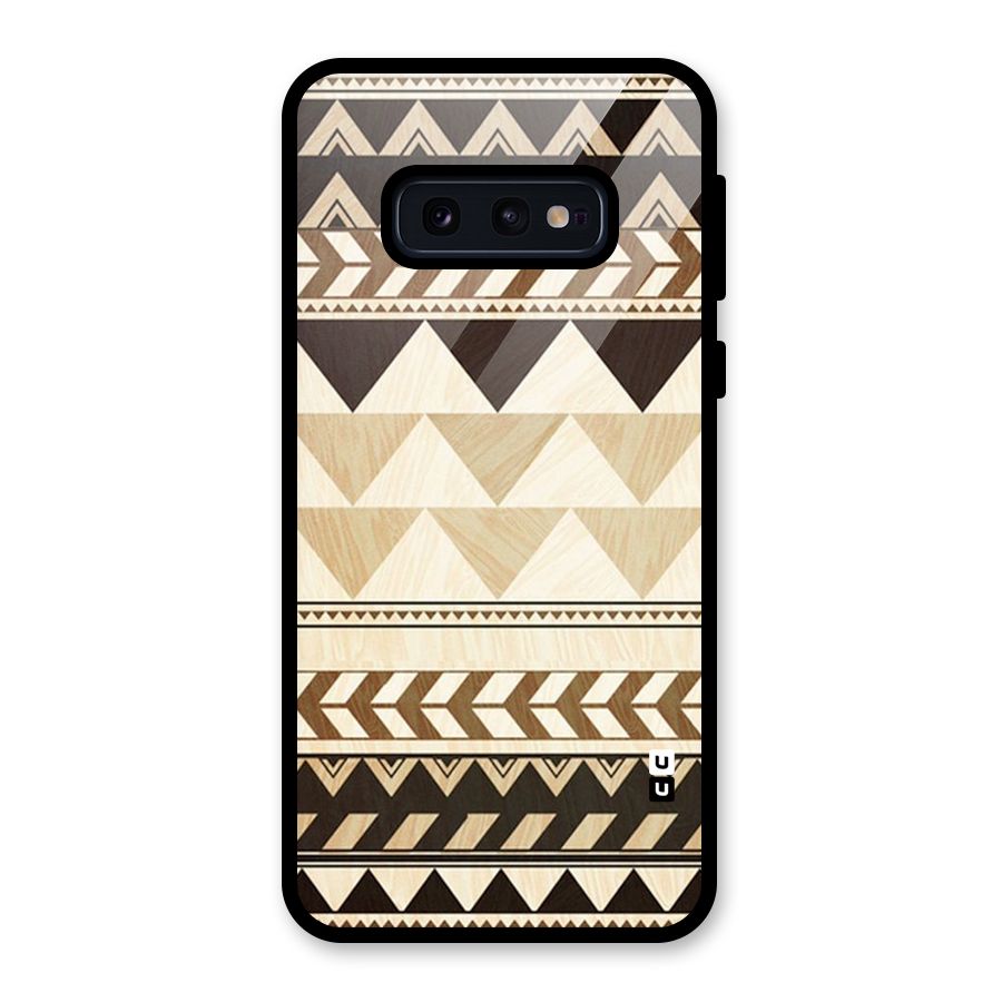 Indie Pattern Work Glass Back Case for Galaxy S10e