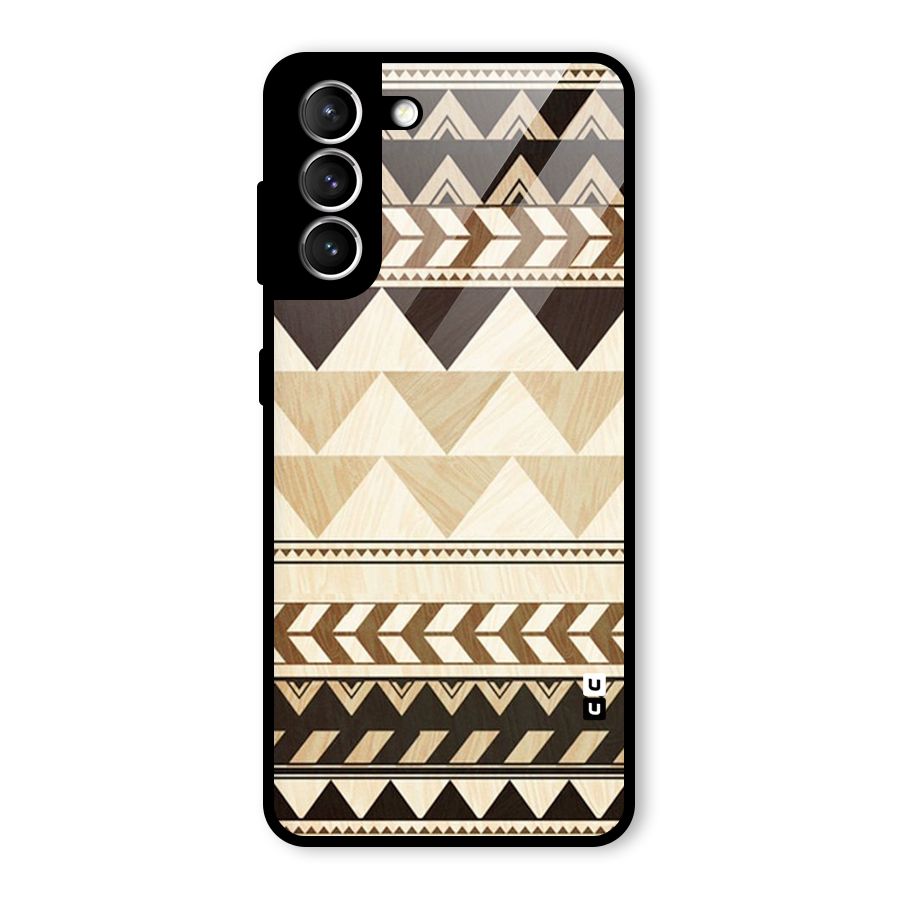 Indie Pattern Work Glass Back Case for Galaxy S21 5G
