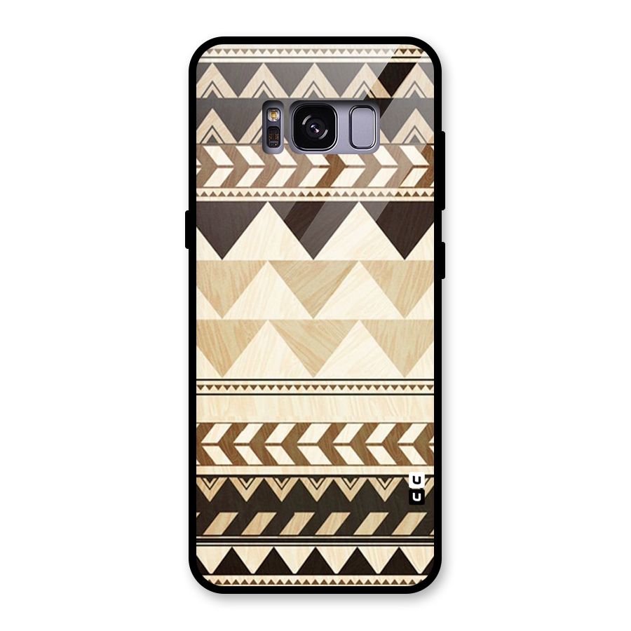 Indie Pattern Work Glass Back Case for Galaxy S8