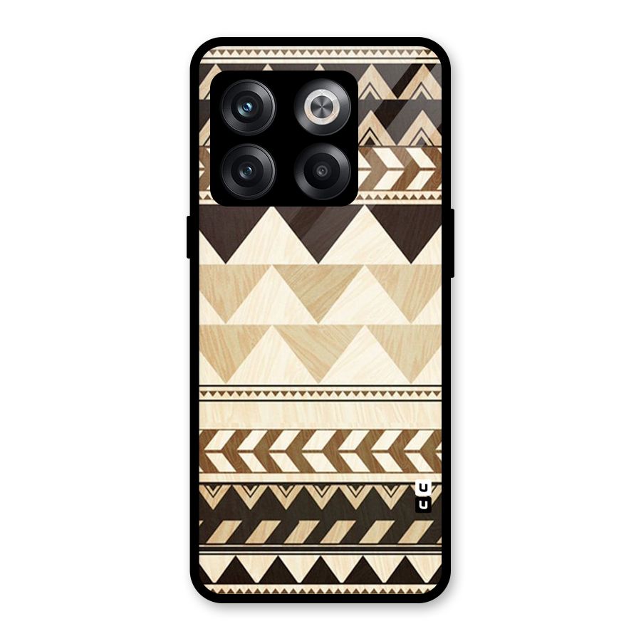 Indie Pattern Work Glass Back Case for OnePlus 10T