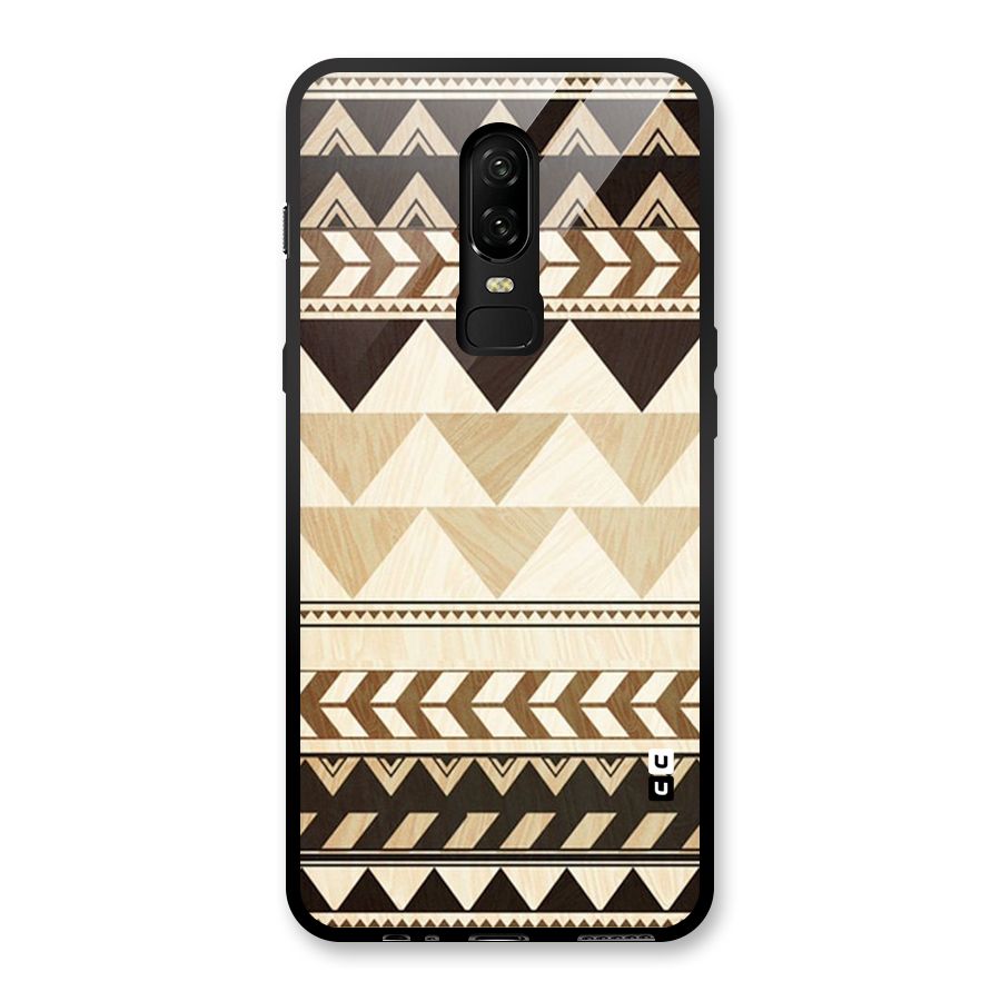 Indie Pattern Work Glass Back Case for OnePlus 6