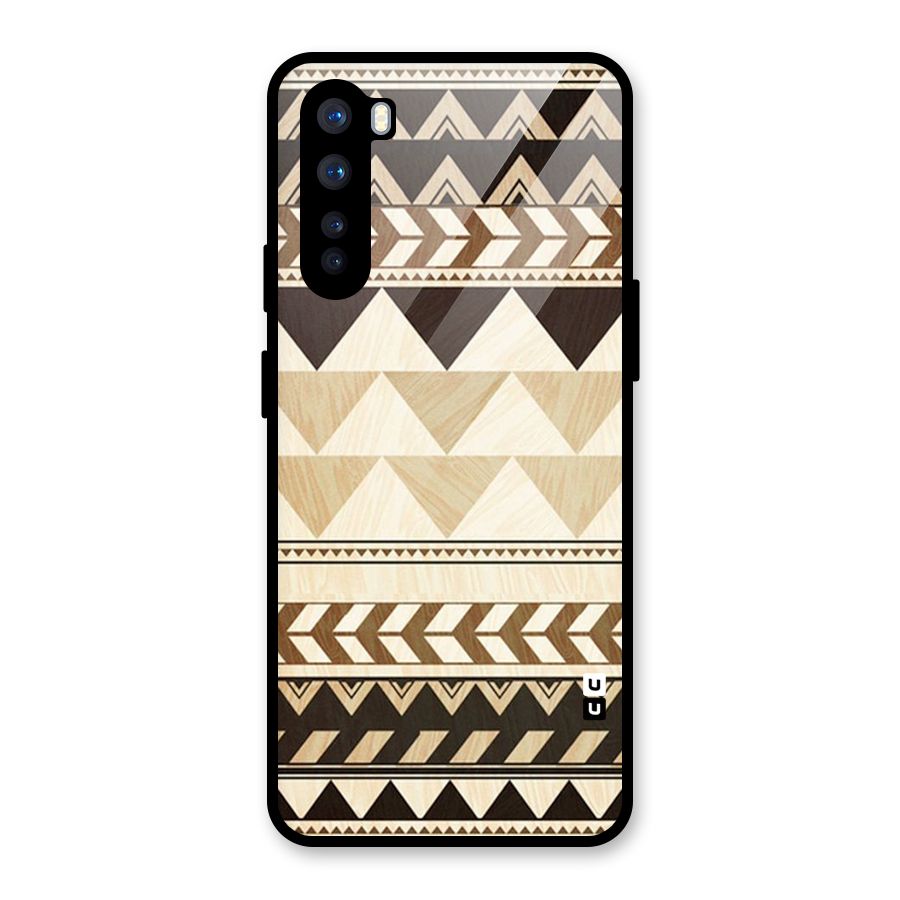 Indie Pattern Work Glass Back Case for OnePlus Nord