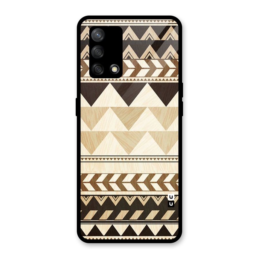 Indie Pattern Work Glass Back Case for Oppo F19