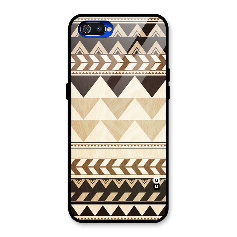 Indie Pattern Work Glass Back Case for Realme C2
