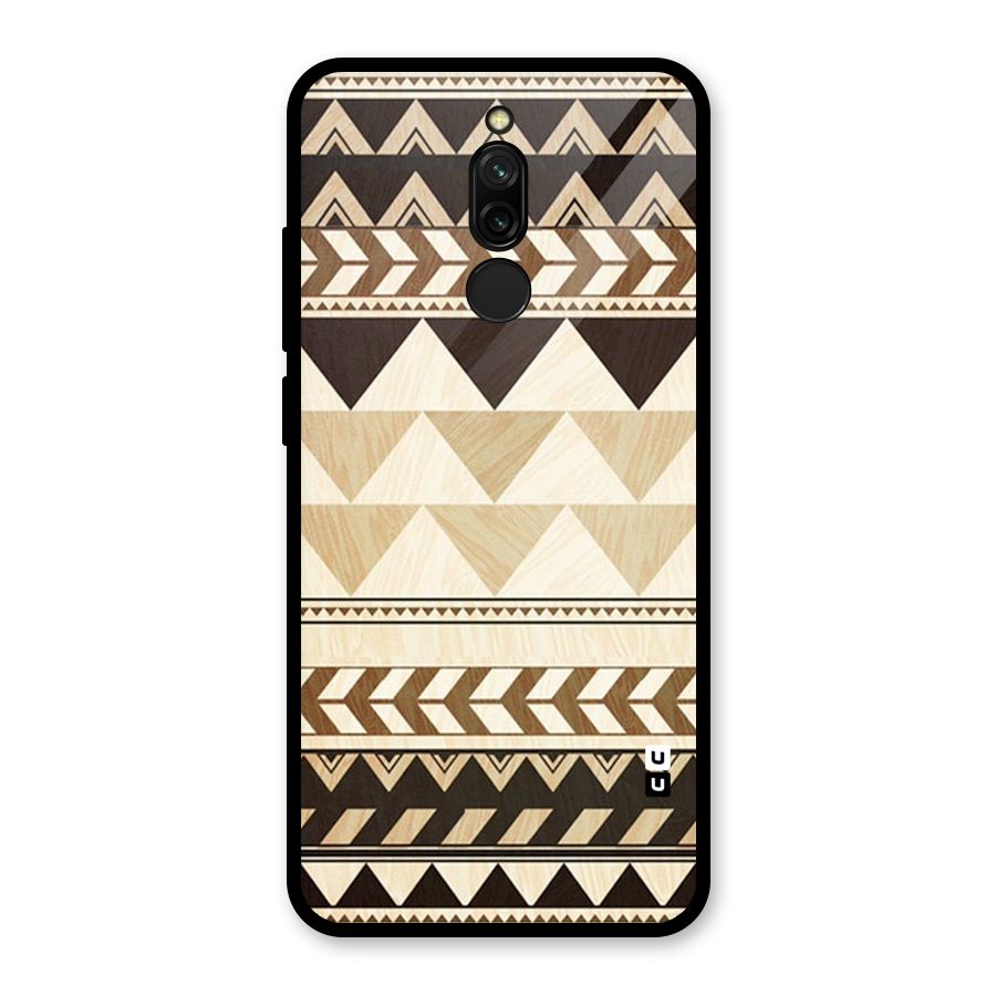 Indie Pattern Work Glass Back Case for Redmi 8