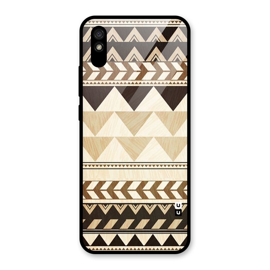Indie Pattern Work Glass Back Case for Redmi 9i