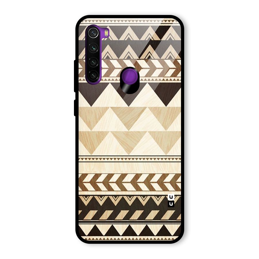 Indie Pattern Work Glass Back Case for Redmi Note 8