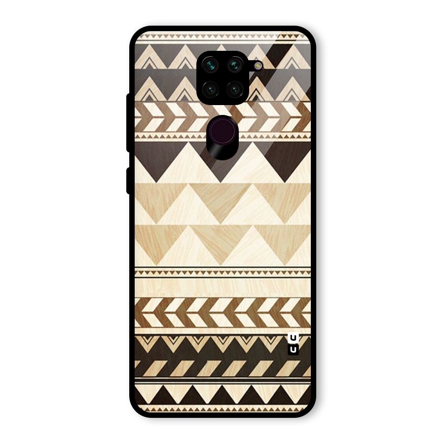 Indie Pattern Work Glass Back Case for Redmi Note 9