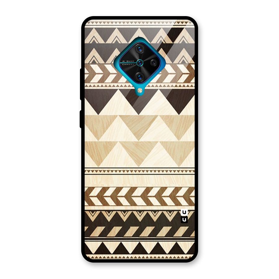 Indie Pattern Work Glass Back Case for Vivo S1 Pro