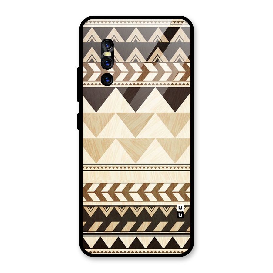 Indie Pattern Work Glass Back Case for Vivo V15 Pro