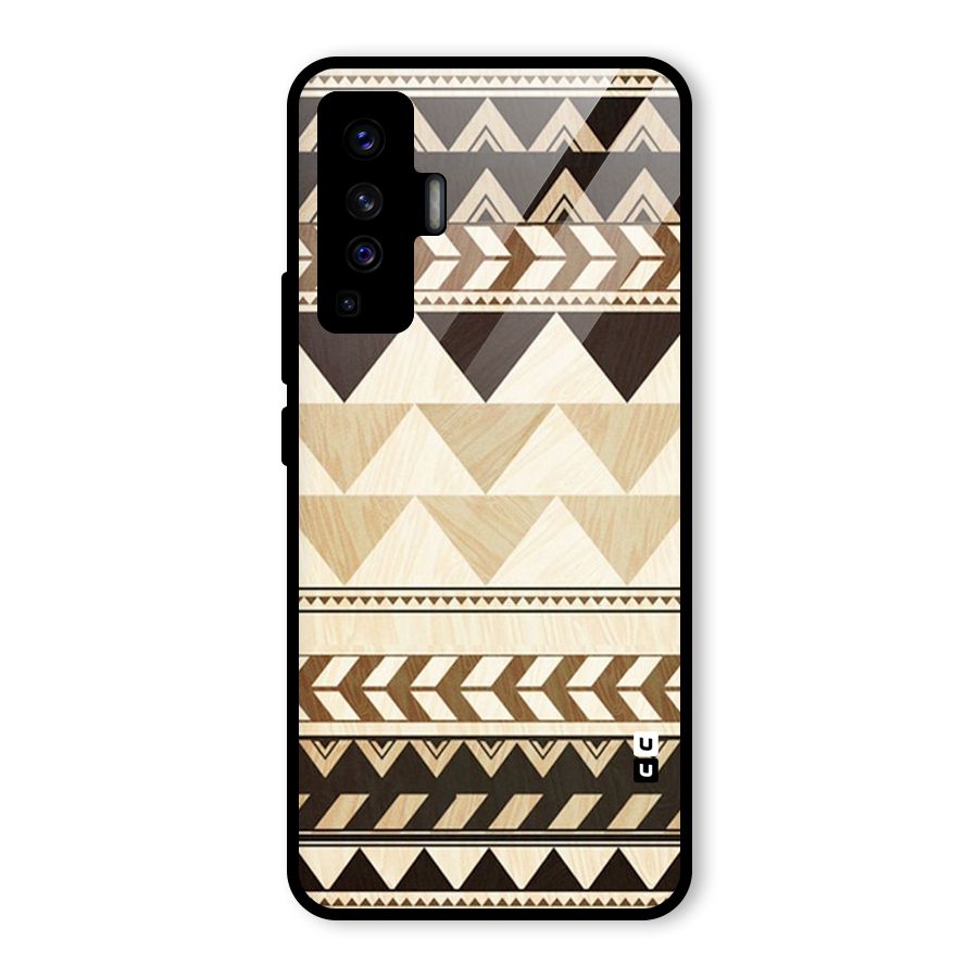 Indie Pattern Work Glass Back Case for Vivo X50