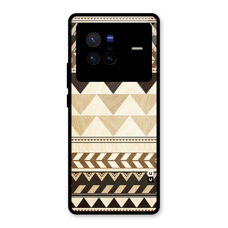 Indie Pattern Work Glass Back Case for Vivo X80
