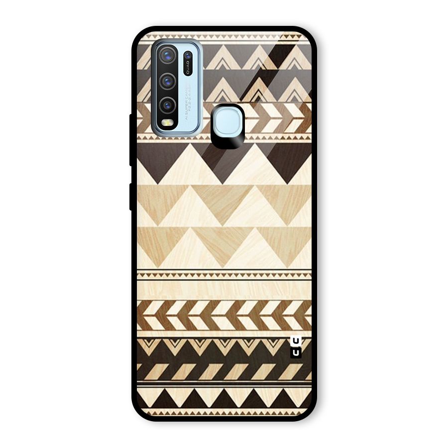 Indie Pattern Work Glass Back Case for Vivo Y30