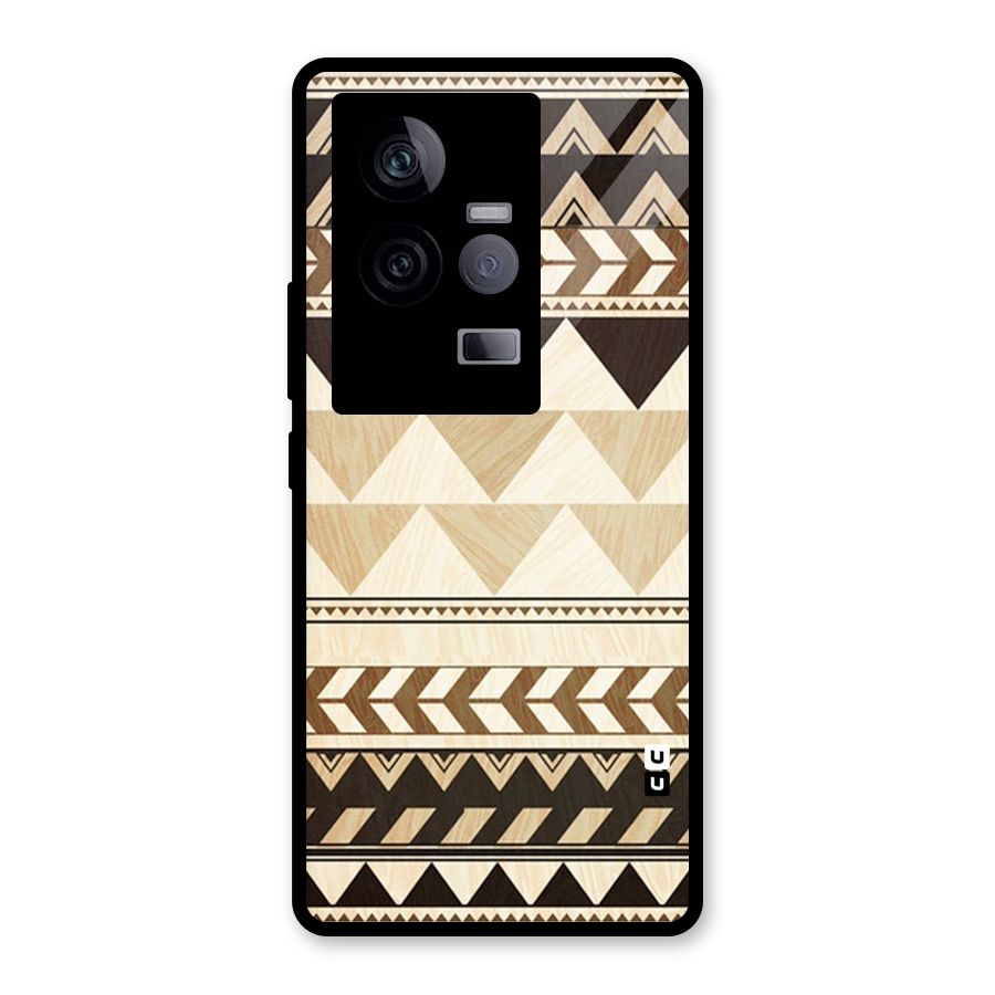 Indie Pattern Work Glass Back Case for Vivo iQOO 11 5G