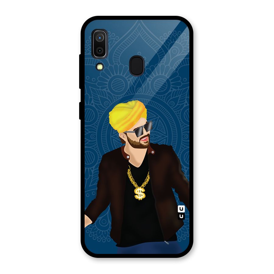 Indie Pop Illustration Glass Back Case for Galaxy A30