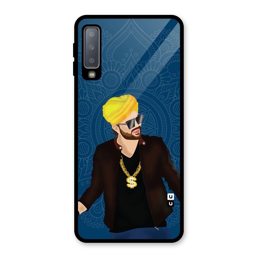 Indie Pop Illustration Glass Back Case for Galaxy A7 (2018)