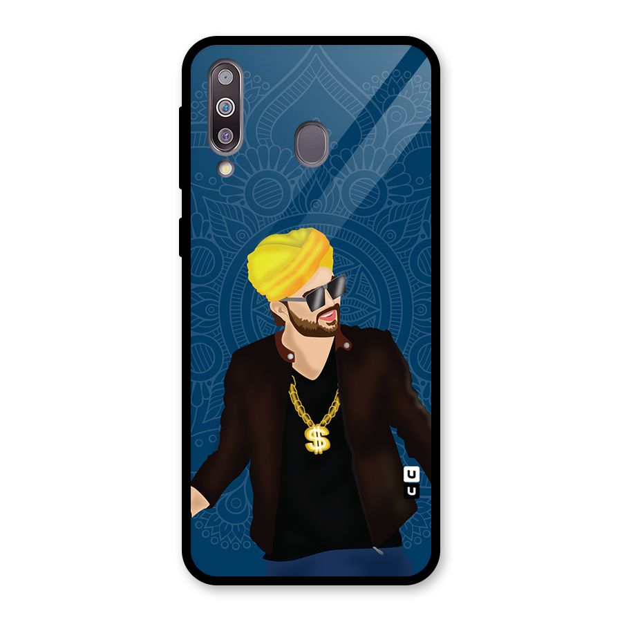 Indie Pop Illustration Glass Back Case for Galaxy M30