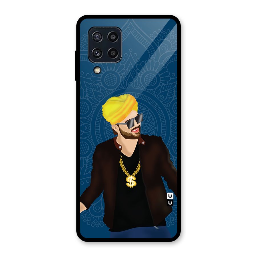 Indie Pop Illustration Glass Back Case for Galaxy M32