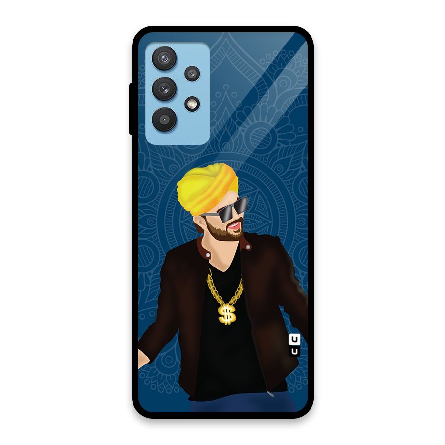 Indie Pop Illustration Glass Back Case for Galaxy M32 5G