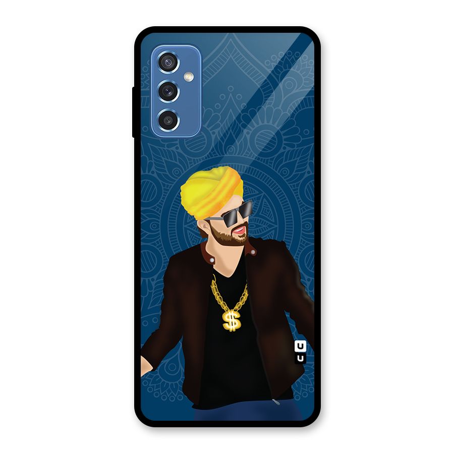 Indie Pop Illustration Glass Back Case for Galaxy M52 5G