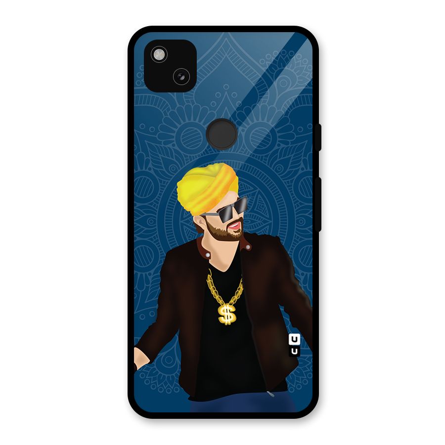 Indie Pop Illustration Glass Back Case for Google Pixel 4a