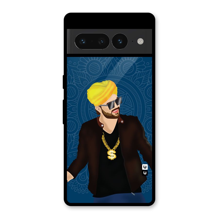 Indie Pop Illustration Glass Back Case for Google Pixel 7 Pro